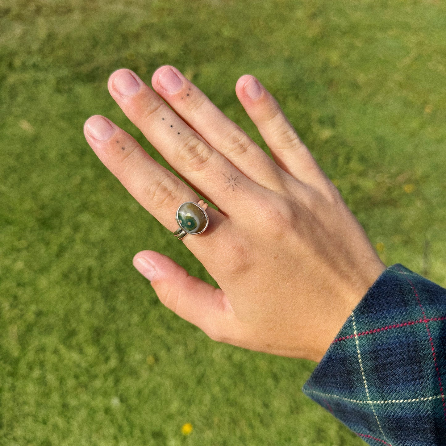 Ocean Jasper Ring Size 7