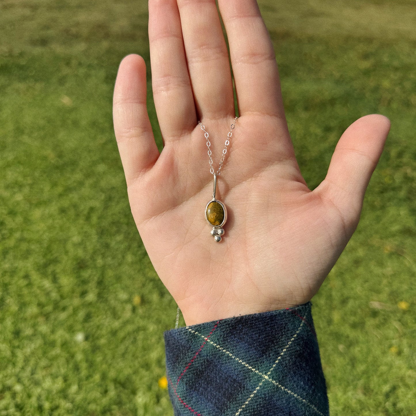 Ocean Jasper Oval Necklace