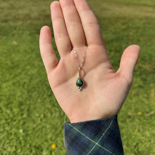 Ocean Jasper Teardrop Necklace
